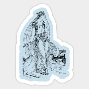 Bedouin Girl, Dancing Girl, Souk, Desert, Harem, Persian Sticker